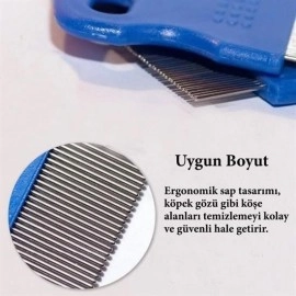 NM Store® Evcil Hayvan Kedi Köpek Pire Tarağı ve Köpek Gözyaşı Lekesi Tarağı