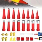 NM Store®30 Parça Silikon Kalafat Mastik Alet Seti Mastik Ucu