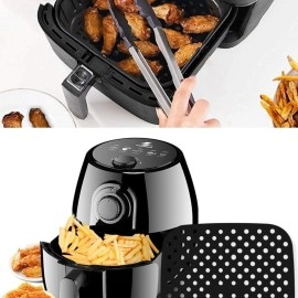 NM Store® Siyah Isıya Dayanıklı Yıkanılabilir Silikon Fırın Ve Airfryer Kare Model Pişirme Matı 21,5 Cm