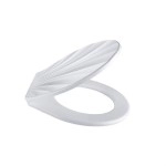 NM Store® Desenli Şık Ergonomik Rahat Beyaz Renk Klozet Kapağı