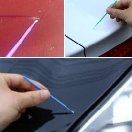 NM Store® 100’lü Mini Tek Kullanımlık Araba Rötüş Fırçası –İnce Uçlu Yumuşak Kıllı Boya Uygulayıcı, Otomotiv Detaylandırma