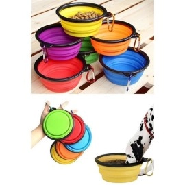 NM Store® Katlanabilir Kedi Köpek Mama ve Su Kabı Köpek Oyuncağı