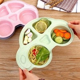 NM Store® Bebekler İçin Araba Şeklinde Sevimli Mama Tabağı Çocuk Tabldot