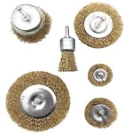 NM Store® 6'lı Pimli Tel Fırça Seti Pas Yağ Kir Boya Yapışkan Çözücü