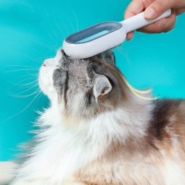 NM Store® Evcil Hayvanlar İçin Çift Taraflı Pet Fırçası Nemli Tüy Tarama Tarağı