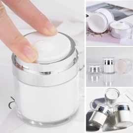 NM Store® Hava Pompalı Doldurulabilir Vakumlu Krem,Fondoten Sıvı Kozmetik Ürün Şişesi