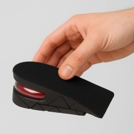 NM Store® 5 cm Boy Uzatıcı Silikon Ortopedik Topuk Tabanlık – Yüksek Konforlu Gizli Yükseltici Ped (Unisex)