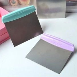 NM Store® Çelik Hamur Kesici Kazıyıcı Pasta Kek Dekorasyon Spatula Aleti