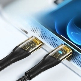 NM Store® Led Işık Uçlu Sağlam İp Kablolu USB to Lightning Hızlı Şarj Kablosu