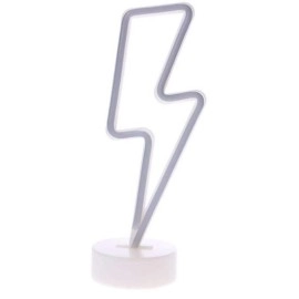 NM Store® Dekoratif Şimşek Şeklinde Pilli Neon Led Lamba Süs Masa Lambası
