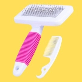 NM Store® Kedi Köpek Telli Küçük Boy Tüy Bakım Seti Evcil Hayvan Tarama Fırçası