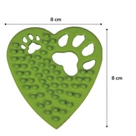 NM Store® Kalp Şekilli Tırtıklı Evcil Hayvanlar İçin Diş Kaşıma Çiğneme Oyuncağı