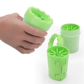 NM Store® Silikon Jel Fırçalı Kedi Köpek Pati Ayak Yıkama Temizleme Kovası (Küçük)