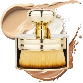 NM Store® Profesyonel Geniş Pratik Tutma Saplı Gold Büyük Fondöten Yayma Fırçası