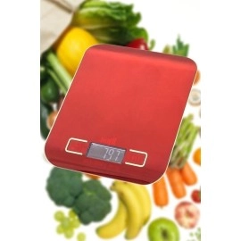 NM Store® TF 1002 Hassas Ölçümlü  Maksimum 5 Kg Kapasiteli Led Ekran Platin Dijital Mutfak Tartısı