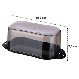 NM Store® Kilitli Plastik Kapaklı Kahvaltılık Tereyağlık Peynirlik Erzak Saklama Kabı Ap-9428