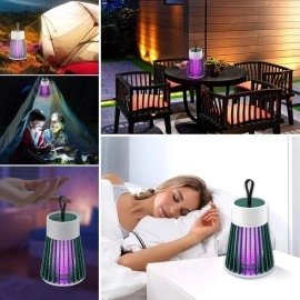 NM Store® İç ve Dış Mekanlar İçin Şarjlı Sinek Öldürücü Sivrisinek Kovucu,UV Işıklı Sineksavar Taşınabilir Gece Lambası