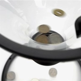 NM Store® Eğlenceli Huni Şeklinde İlginç Şeffaf Para Biriktirme Kumbarası