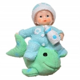 NM Store® Decotown Hediyelik Sevimli Mavi Bebek Bi..