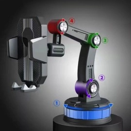 NM Store® Jel Vantuzlu Cama Takılabilen Güçlü 360 Derece Dönebilen Ayarlanabilir Araç Içi Vantuzlu Telefon Tutucu