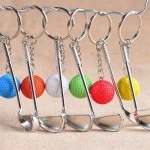 NM Store® Gerçekçi Golf Tasarımlı Şık Anahtarlık Kolye Çanta Süsü Golf Keychain
