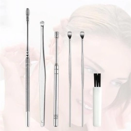 NM Store® 6 Parça Paslanmaz Çelik Kulak Balmumu Toplayıcı Çıkarıcı Temizleyici Bakımı Çubuk Seti