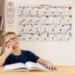 NM Store® 70x100 cm Statik Kağıt Elif-Ba Öğrenme Tahtası