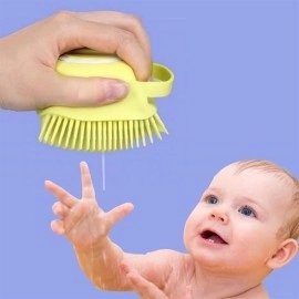 NM Store® Yumuşak Silikon Malzemeli Esnek Jel Hazneli Masaj Fonksiyonlu Etkili Banyo Duş Kese Lifi