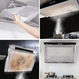 NM Store® 2li Yağ Emici Duman Önleyici Pratik Mutfak Davlumbaz Koruyucu Dayanıklı Yedek Filtre 45x90cm