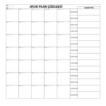 NM Store® Aylık Planlayıcı Manyetik Duvar Stickerı Takvim Plan Çizelgesi