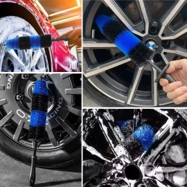 Ergonomik Saplı Jant ve Lastik Temizleme Fırçası –Araç Detay Temizliği İçin Güçlü Kıllı Detay Fırça