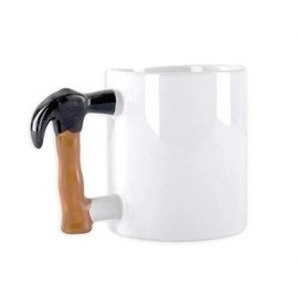 NM Store® İlginç Hediyelik Çekiç Kulplu Tasarımlı Seramik Kupa Bardağı