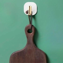 NM Store® 2li Yapışkanlı Retro Askılık Dolap Kapak Kulpu Beyaz