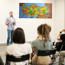 NM Store® Renkli Türkiye Haritası Manyetik Yapıştırıcı Gerektirmeyen Duvar Stickerı 118 CM * 56 CM