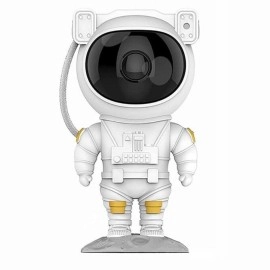 NM Store® Uzaktan Kumandalı ve Zamanlayıcılı Farklı Renk Işık Modlu Astronot Projektör Gece Lambası