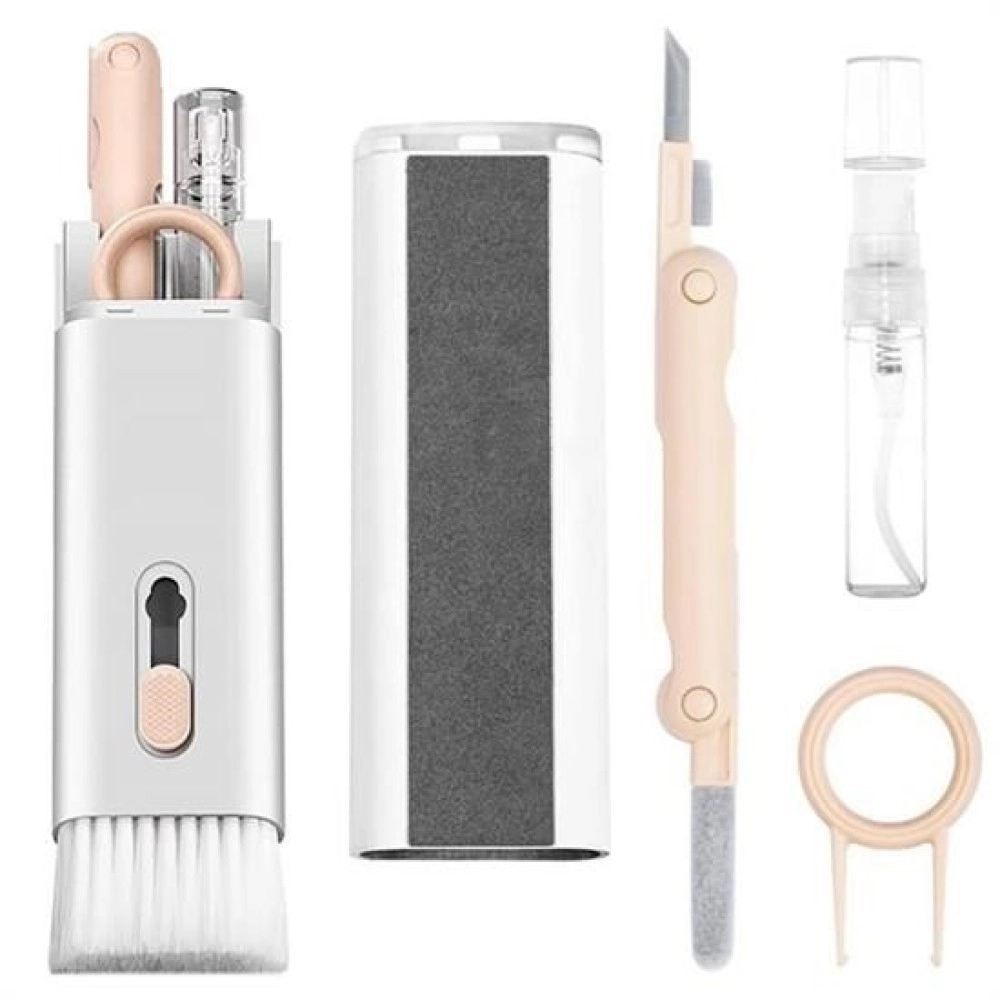 ,® Çok Fonksiyonlu TV Bilgisayar Ekranı Kulaklık Fırçalı Spreyli Elektronik Temizlik Seti