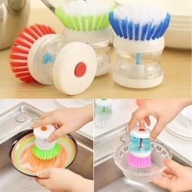 NM Store® Deterjan Hazneli Kolay Bulaşık Yıkama Fırçası Bulaşık Sünger