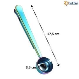 NM Store® Mandallı Kahve Ölçü Kaşığı Renkli Çok Fonksiyonlu Paslanmaz Çelik Kaşık