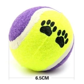 NM Store®  3lü Renkli Desenli Tenis Topu Kedi Köpek Oyuncağı