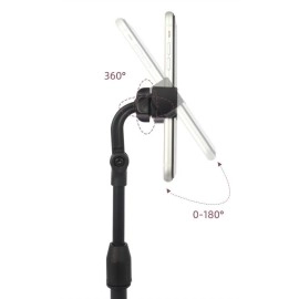 NM Store® Masa Üstü Tablet ve Telefon Tutucu Plastik Aparat Siyah Telefon Standı