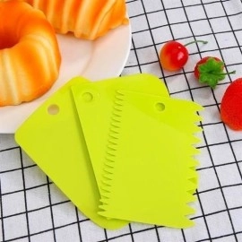 NM Store® Pasta Hamur Şekillendirici Spatula Kesici Kazıyıcı Dekoratör Set