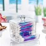 NM Store® Şeffaf Kapaklı Kulak Temizleme Çubuğu Organizatörü Saklama Kutusu