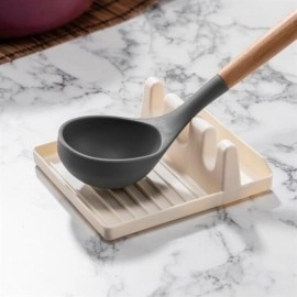 NM Store® Tencere Kapak Tutuculu Kaşıklıklı Tencere Kapak Standı Pratik Kaşık Kepçe Altlık Düzenleyici