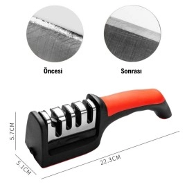 NM Store®  4 Aşamaları Kaymaz Taban Hızlı Bıçak Makas Bileme Aracı