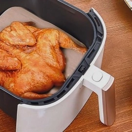 100 Adet Air Fryer Pişirme Kağıdı Tek Kullanımlık ..