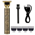 NM Store® Vintage Görünümlü Güçlü 4 Farklı Başlıklı USB ŞarjlI Manuel Tıraş Makinası