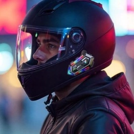 NM Store® Y20 Motorsikletler İçin Kablosuz Bluetooth Kulaklıklı – Suya Dayanıklı, Uzun Ömürlü Batarya, Gürültü Engelleme Özellikli Kask Kulaklığı