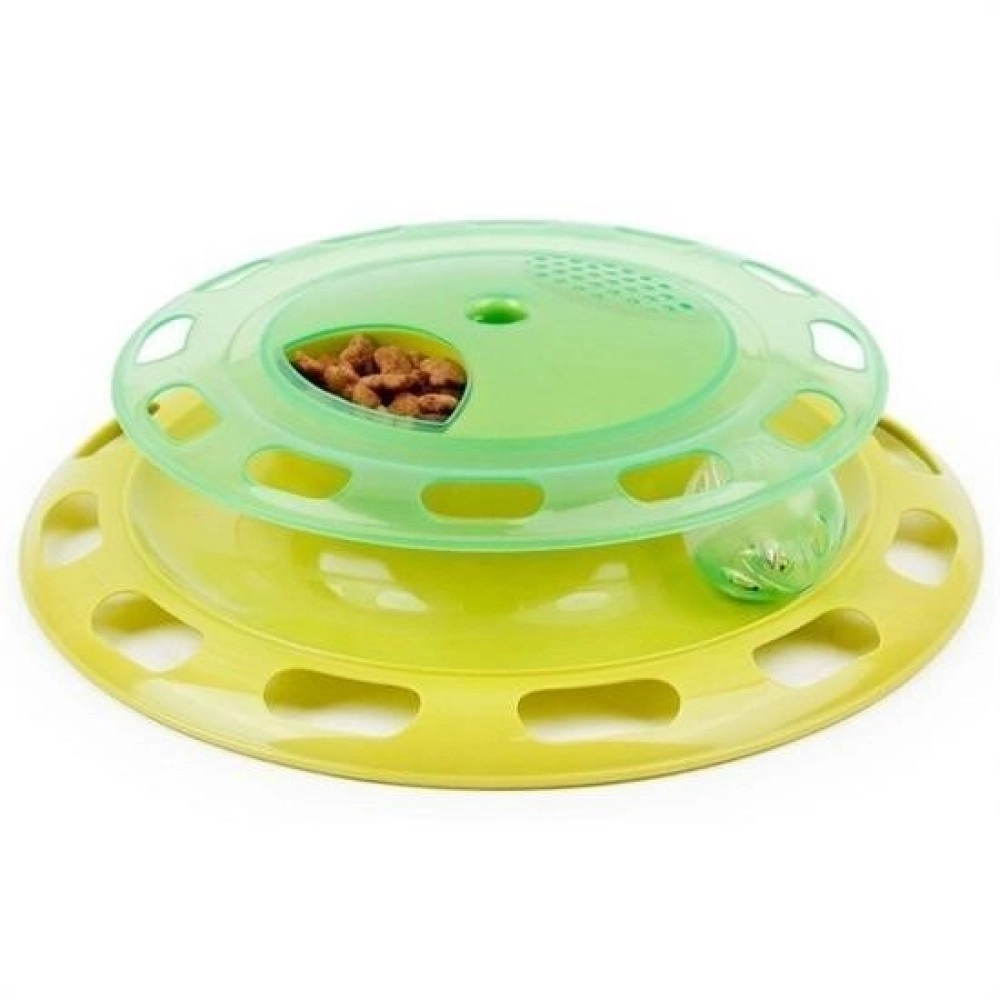 NM Store® Döner Tablalı Kedi Yemek Yeme Kabı Eğlenceli Kedi Yemek Tabağı