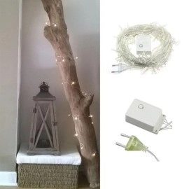 NM Store® 100 Ledli 8 Fonksiyonlu 10 Metre Led Aydınlatma Dekor Lambası (beyaz)