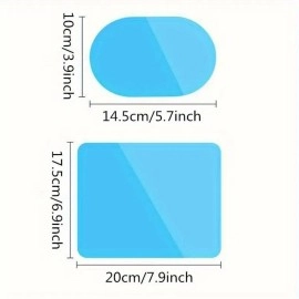 NM Store® 4 Parça Yan Aynalar ve Yan Camlar İçin Araç Ayna Yağmur Kaydırıcı ve Cam Buğu Önleyici Film Seti